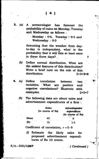 Quantitative Methods Notes.pdf 5. quantitative methods in business 2009 guwahati university | PDF