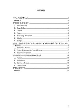 ii
DAFTAR ISI
KATA PENGANTAR.................................................................................................