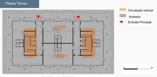 Planta Térreo
Circulação vertical
Acessos
Entrada Principal
 