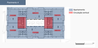 Pavimento 4
Apartamento
Circulação vertical
 