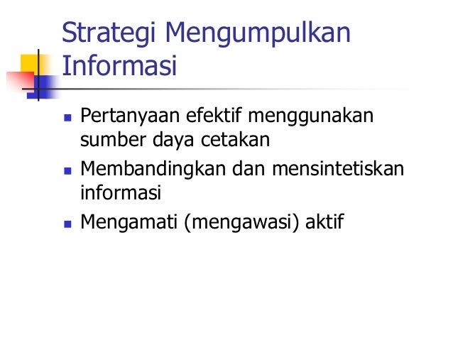 Strategi Pembelajaran