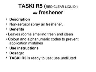 taski product cleaning agent | PPT