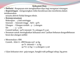 Sains Sukan STPM Kecergasan fizikal