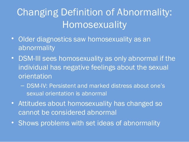 defining the concepts of normality and abnormality psychology essay Normality is a behavior that can be normal for an individual (intrapersonal normality) when it is normal behavior is often only recognized in contrast to abnormality this is shown in studies done on behavior in psychology and sociology where it is necessary to define what 'normal' is, as normality is a relative concept. defining the concepts of normality and abnormality psychology essay Normality is a behavior that can be normal for an individual (intrapersonal normality) when it is normal behavior is often only recognized in contrast to abnormality this is shown in studies done on behavior in psychology and sociology where it is necessary to define what 'normal' is, as normality is a relative concept.