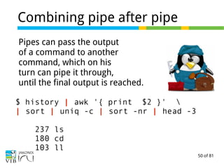 Part 5 of "Introduction to Linux for Bioinformatics": Working the ...