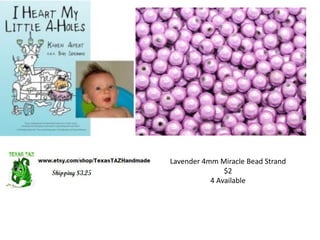 Lavender 4mm Miracle Bead Strand
$2
4 Available
 