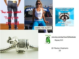 CAMEL TOE ALERT!!
20 Tibetan Elephants
$3
 