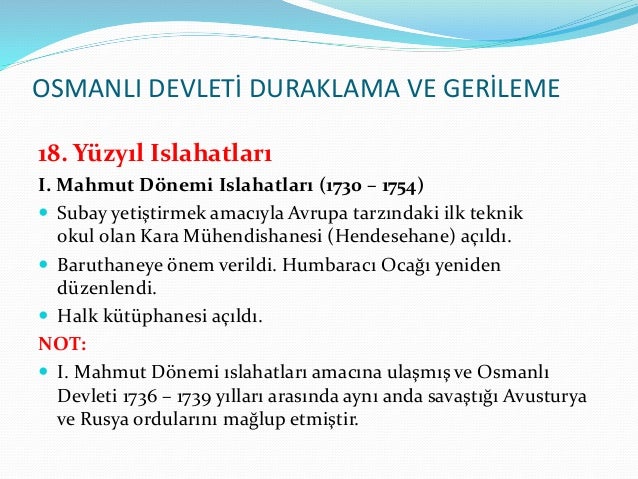 18 Yuzyilda Osmanli Devleti Kozanbilgi Net