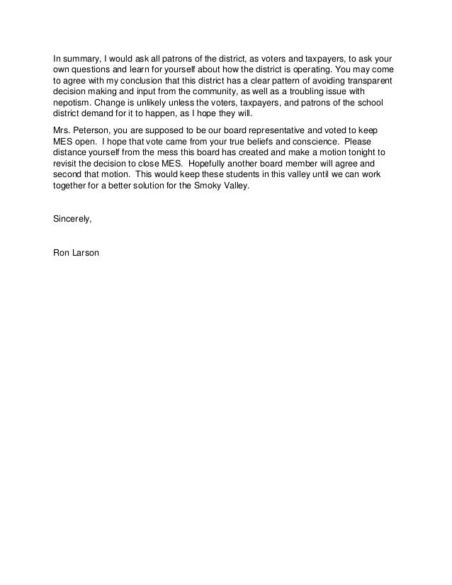 5 12 Letter To Usd 400 Boe