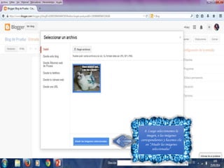 8. Luego seleccionamos la
imagen, o las imágenes
correspondientes y hacemos clic
en “Añadir las imágenes
seleccionadas”
 