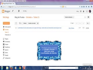 Finalmente hemos concluido
con COMO CREAR Y
EDITAR UNA
ENTRADA AL BLOG.
 