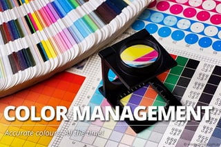 COLOR MANAGEMENT
Accurate colours. All the time!
© wisebydesign.com.au
 