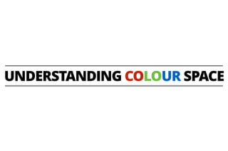 UNDERSTANDING COLOUR SPACE
 