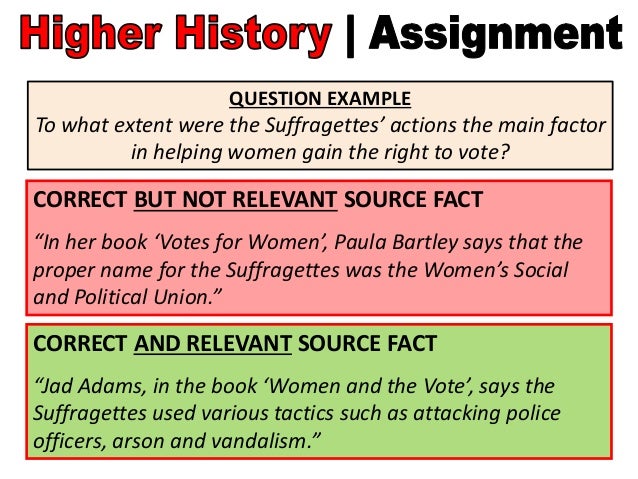 Higher history assignment of internet