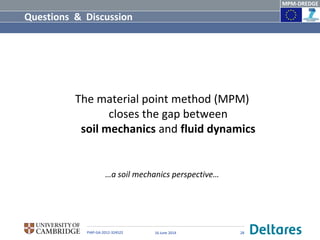 DSD-NL 2014 - Geo Klantendag - 5. NGGS - MPM - Large deformations and ...