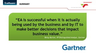Enterprise Architecture Value Creation - Kevin Govender - Transnet | PDF