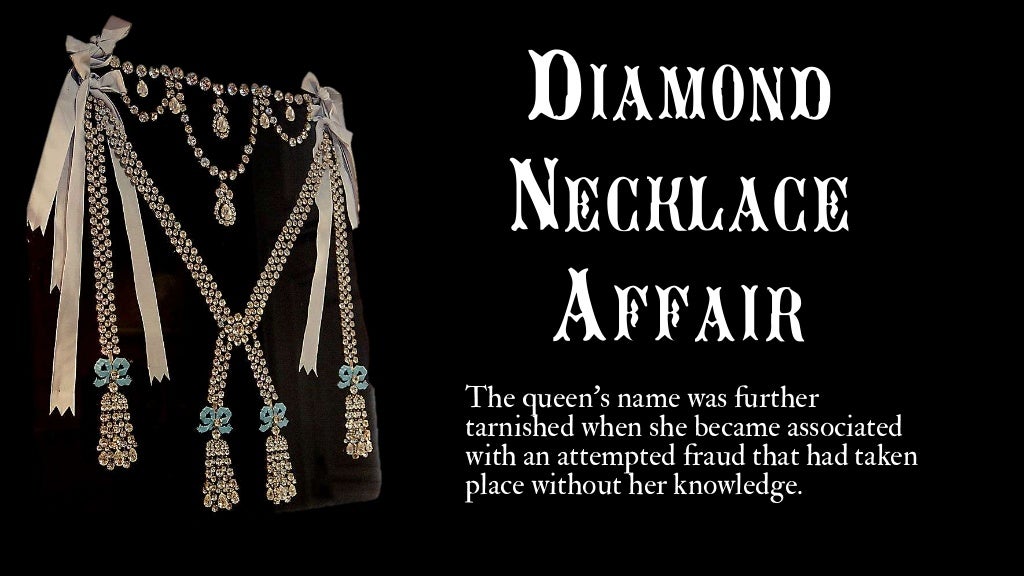 Diamond Necklace Affair The queen’s