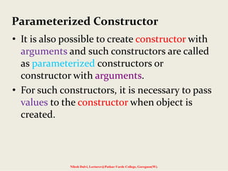 Constructors and destructors | PPT