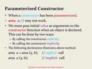 Constructors and destructors | PDF