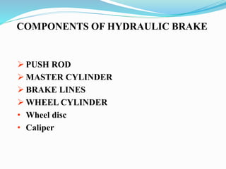 5. hydraulic brakes presentation | PPTX | Auto Racing | Sports