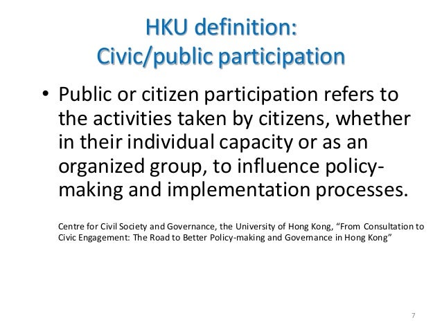 civic activities definition