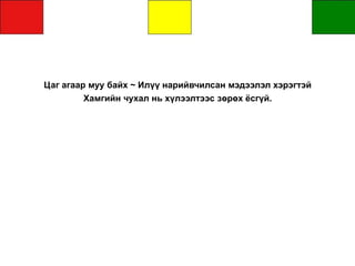 Цаг агаар муу байх ~ Илүү нарийвчилсан мэдээлэл хэрэгтэй
Хамгийн чухал нь хүлээлтээс зөрөх ёсгүй.
 