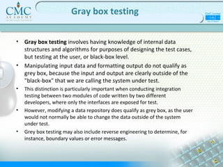 Testing fundamentals | PPT