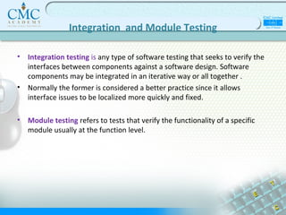 Interface Module Function Testing Testing fundamentals | PPT