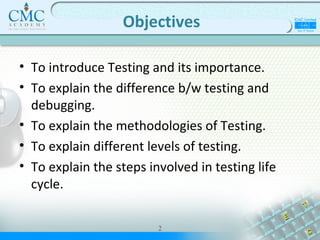 Testing fundamentals | PPT