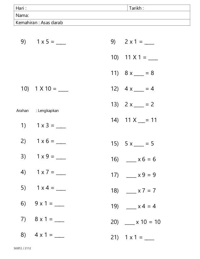 Soalan Matematik Latih Tubi - Contoh Waouw