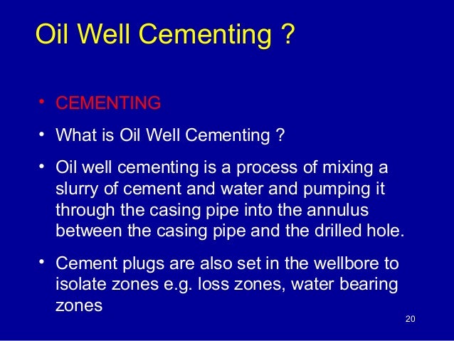 Cementing