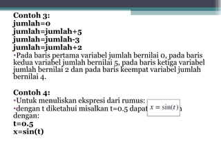 Variabel Operator & Ekspresi - dasar visual basic bagian 5 | PPT