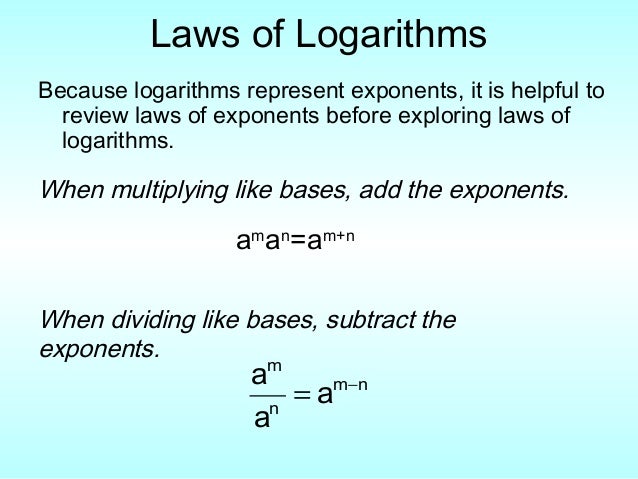 Logarithms