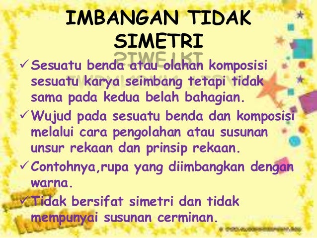 Seni Visual Penggal 1:Bahasa seni: prinsip rekaan