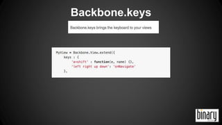 Backbone.keys 
 