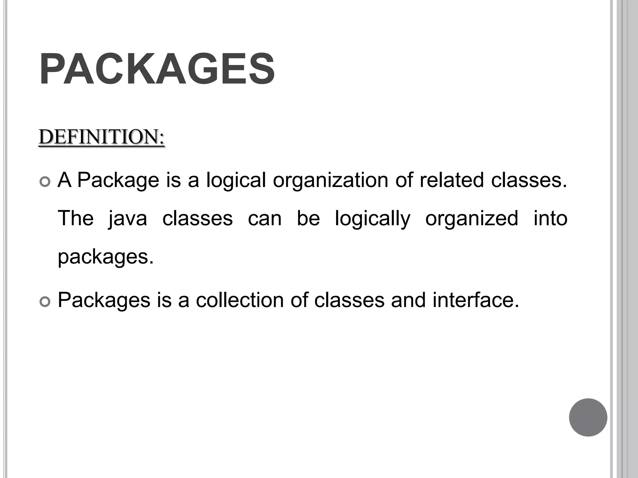 5.interface and packages | PPTX