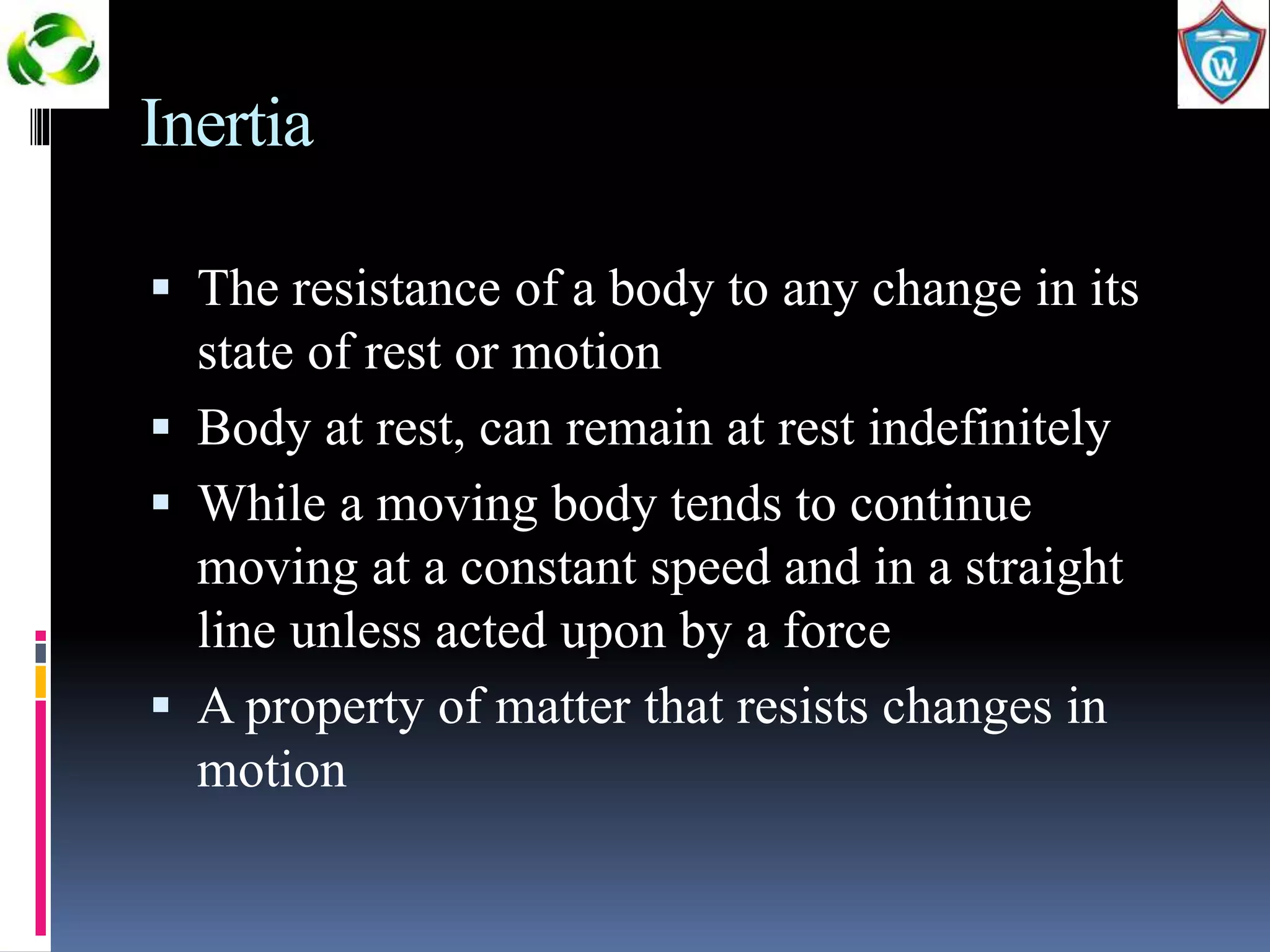 5. inertia, friction, levers | PPTX