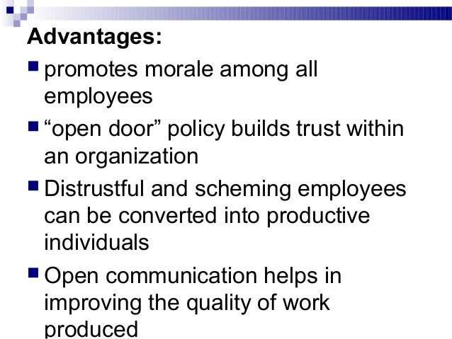Open Door Policy Definition