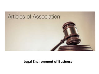 Legal Environment of Business 
 