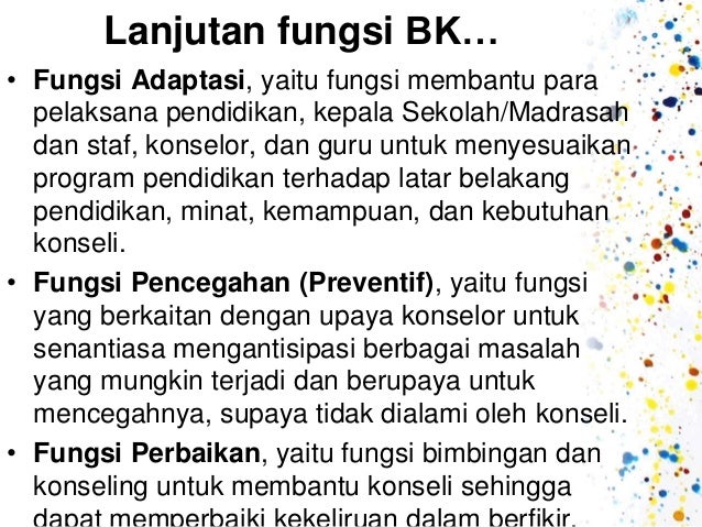5 Prinsip Dan Fungsi Bk