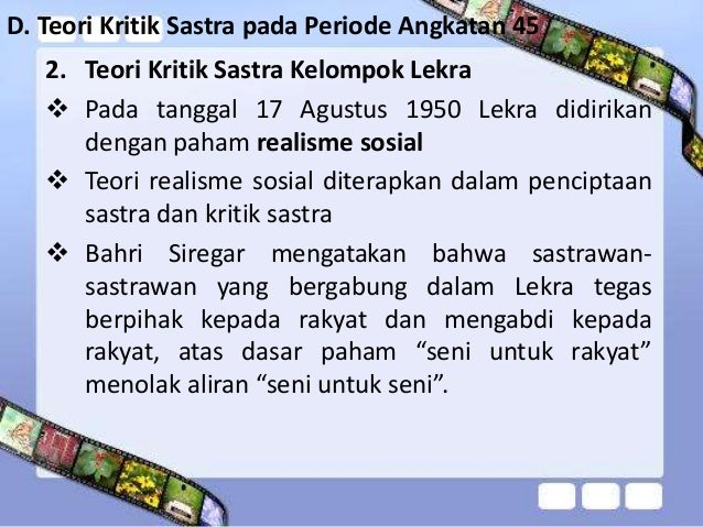 5. teori kritik sastra indonesia modern pada periode 