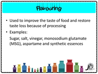 Preservatives Examples 5.2 Food Preservatives | PDF