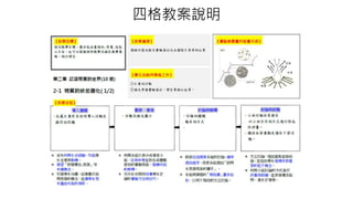 四格教案說明
 