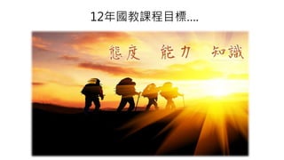 12年國教課程目標….
 