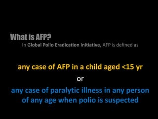 Acute Flaccid Paralysis | PPTX
