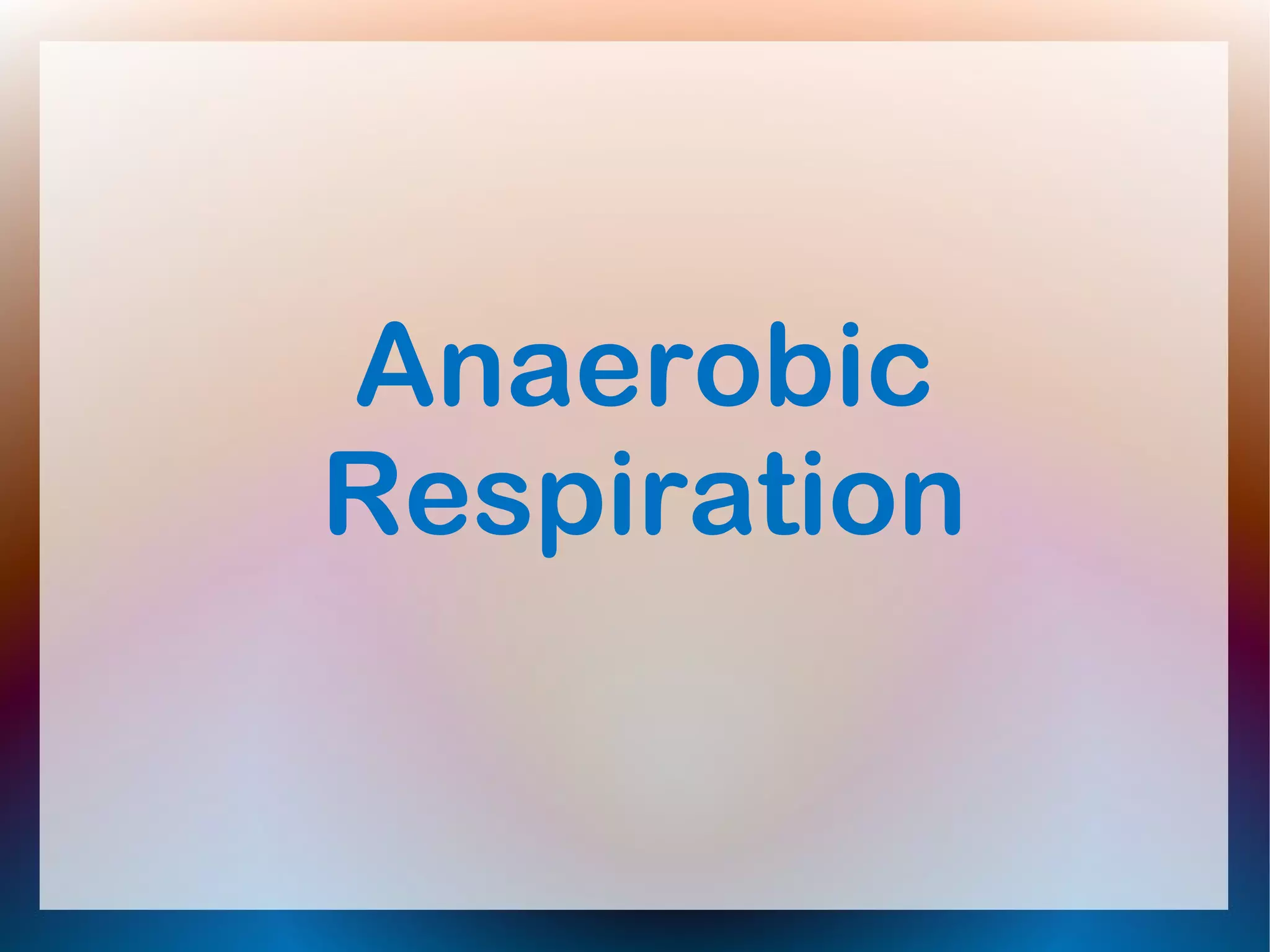 5. anaerobic respiration | PPT