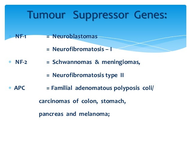 tumor suppressor genes