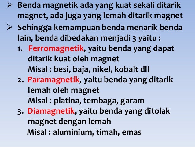 Benda Yang Tidak Ditarik Oleh Magnet Disebut Sebutkan Itu