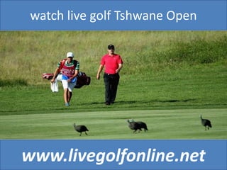 watch live golf Tshwane Open
www.livegolfonline.net
 