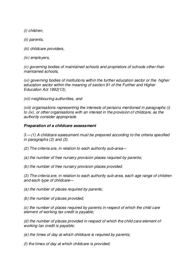 child care providers duties